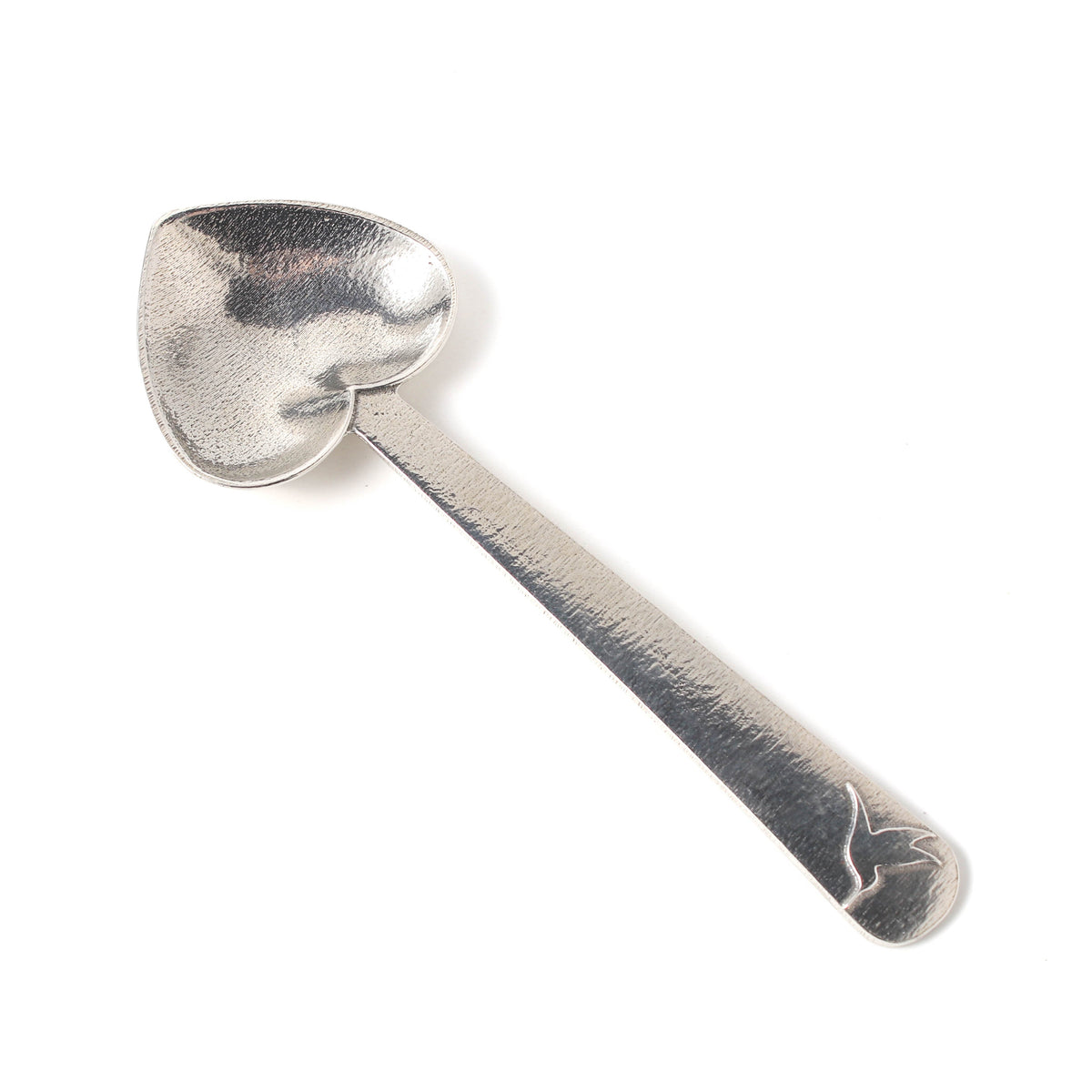 Heirloom Heart Pewter Tea Scoop