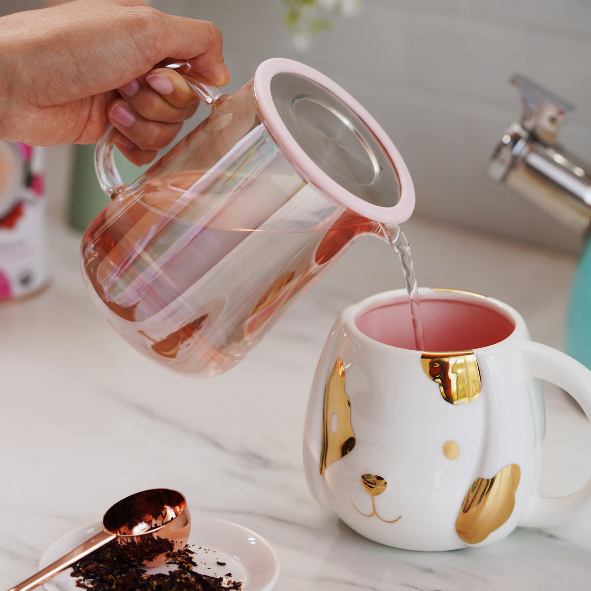 Chas Mini Glass Teapot & Infuser