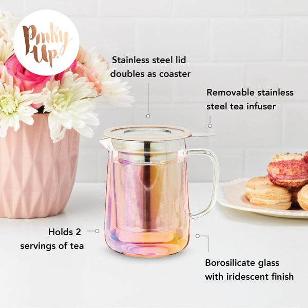 Chas Mini Glass Teapot & Infuser