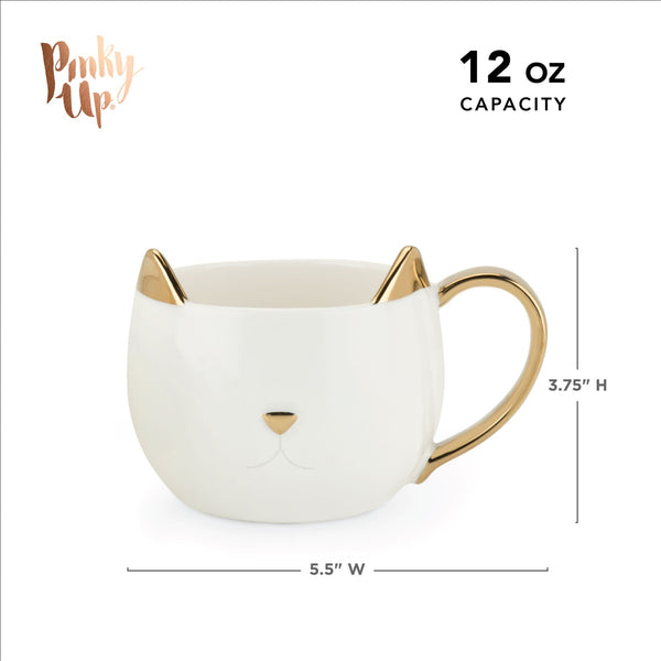 Chloe White Cat Mug